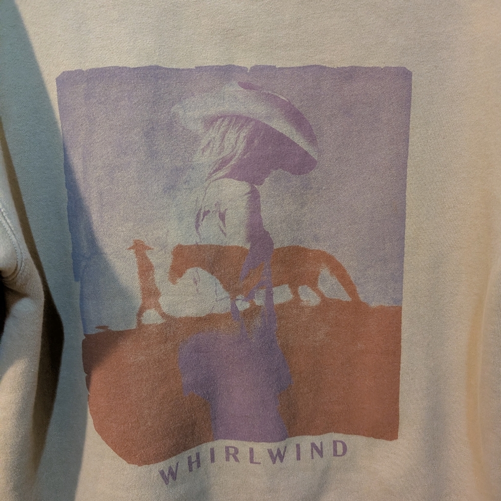 Lainey Wilson Whirlwind Size Medium Tan Graphic Hoodie - Picture 4 of 6
